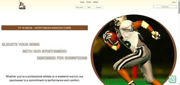 Preview of Sportswear Manufacturers